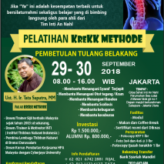 TRAINING #KREKKMETHOD 29-30 SEPTEMBER 2018 JAKARTA